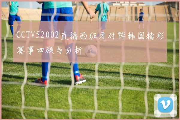 CCTV52002直播西班牙对阵韩国精彩赛事回顾与分析